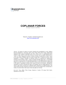 coplanar forces - The General Science Journal