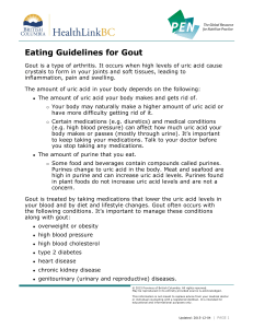 Eating Guidelines for Gout