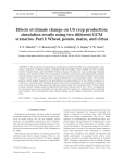 Effects of climate change on US crop production: simulation results