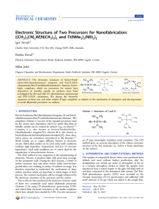 Electronic Structure of Two Precursors for Nanofabrication:[(CH3