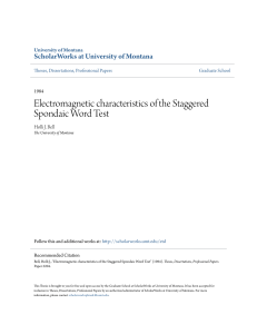 Electromagnetic characteristics of the Staggered Spondaic Word Test