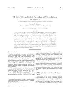 The Role of Whitecap Bubbles in Air–Sea Heat and Moisture