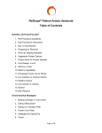 ReShape® Patient Article Handouts Table of Contents