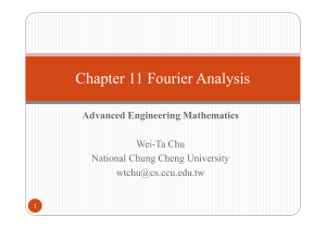 Chapter 11 Fourier Analysis