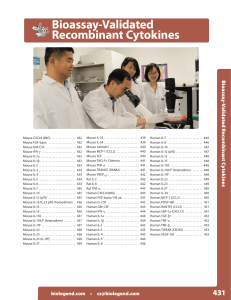 Bioassay-Validated Recombinant Cytokines