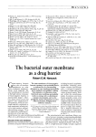 The bacterial outer membrane as a drug barrier