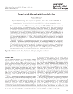 Complicated skin and soft tissue infection