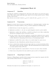 Assignment Sheet 10
