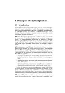 1. Principles of Thermodynamics