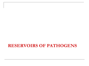 reservoirs of pathogens