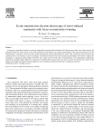 In situ transmission electron microscopy of stress