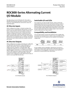 ROC800-Series ROC800-Series Alternating CurrentI/O Module