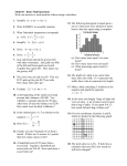 Math 60 – Basic Math Questions Work out answers to each question