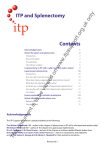 Contents ITP and Splenectomy - The ITP Support Association