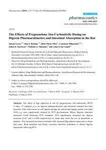 The Effects of Pregnenolone 16α-Carbonitrile Dosing on Digoxin