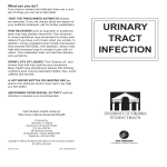 urinary tract infection - University of Virginia