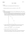 Exam 1 - Solutions (10 points) 1. Find the equation of a line through