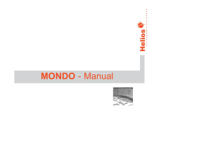 MONDO Handbuch Version 10.04 Eng.qxd