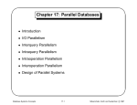 Chapter 17: Parallel Databases