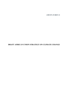 Draft African Union Strategy on Climate Change (2015)