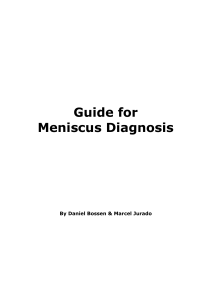 Guide for Meniscus Diagnosis\374