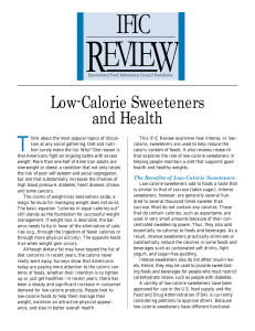 Low-Calorie Sweeteners and Health