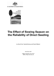 The Effect of Sowing Season on the Reliability of Direct