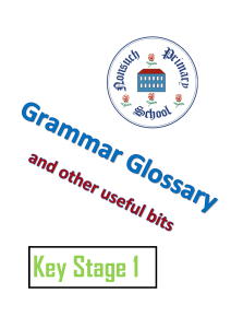 Grammar glossary KS1 - Nonsuch Primary School