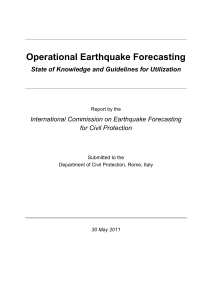 Operational Earthquake Forecasting