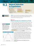 11.2 Natural Selection in Populations