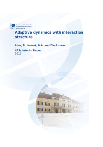 Adaptive dynamics with interaction structure