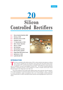 Silicon Controlled Rectifiers