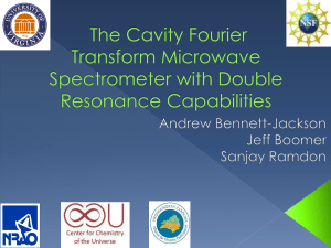 Fourier Transform Microwave Spectrometer with Double Resonance