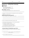 Section 18-1 Finding Order in Diversity