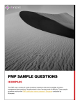 Free PMP Exam Sample Questions