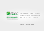 De - central and central HEAT PUMPS for buildings