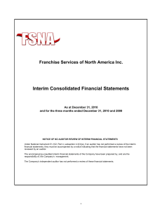 Q1 - Franchise Services of North America Inc.