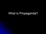 What is Propaganda?
