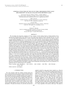 CORONAL EVOLUTION OF THE SUN IN TIME: HIGH