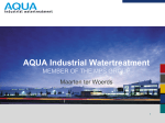 AQUA Industrial Watertreatment B.V. GENERAL PRESENTATION