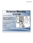 Science Monday 1/11/16
