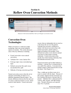 Reflow Oven Convection Methods