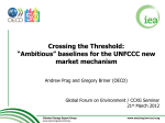 Crossing the Threshold: “Ambitious” baselines for the UNFCCC new