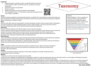 Taxonomy