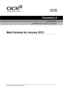 Mark scheme - Unit F324 - Rings, polymers and analysis