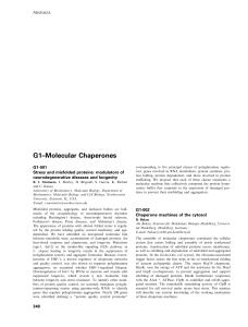 Protein Structure and Interactions