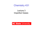 Imperfect Gases - NC State University