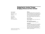 Designing for Anxiety Therapy Bridging Clinical and Non
