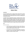 History Policy - One World Preparatory School