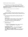 MATH 302A Sample Test Questions with Solutions: 1. If the pattern